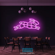 The Butcher Rabbit Cuts LED Neon Sign, Hare Meat Cutlets Led Neon Light, Butchery BBQ Showroom Shop Art, Food Truck Wall Decor Easter