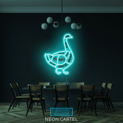 The Butcher Goose Cuts LED Neon Sign, Poultry Meat Cutlets Led Neon Light, Butchery BBQ Showroom Neon Shop Art, Food Truck Wall Decor Easter