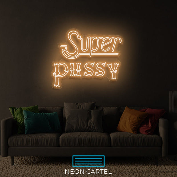 Super Pussy Ping Pong Show Thailand LED Neon Art Sign Light Lamp Illuminate Shop Office Living Room Interior Design Custom