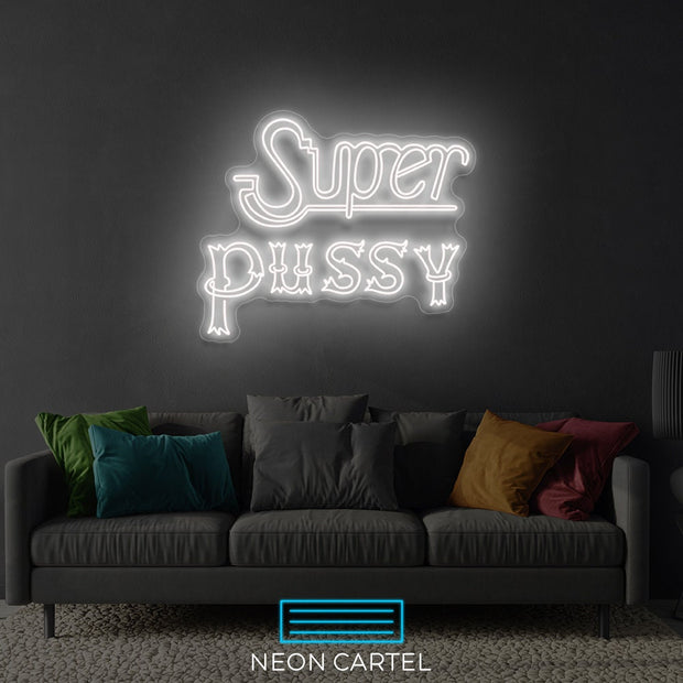 Super Pussy Ping Pong Show Thailand LED Neon Art Sign Light Lamp Illuminate Shop Office Living Room Interior Design Custom