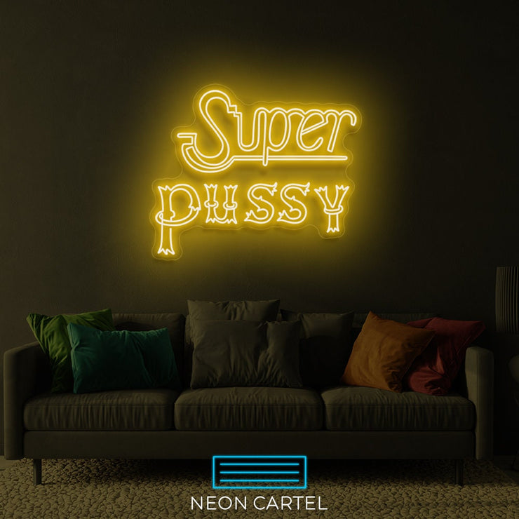 Super Pussy Ping Pong Show Thailand LED Neon Art Sign Light Lamp Illuminate Shop Office Living Room Interior Design Custom