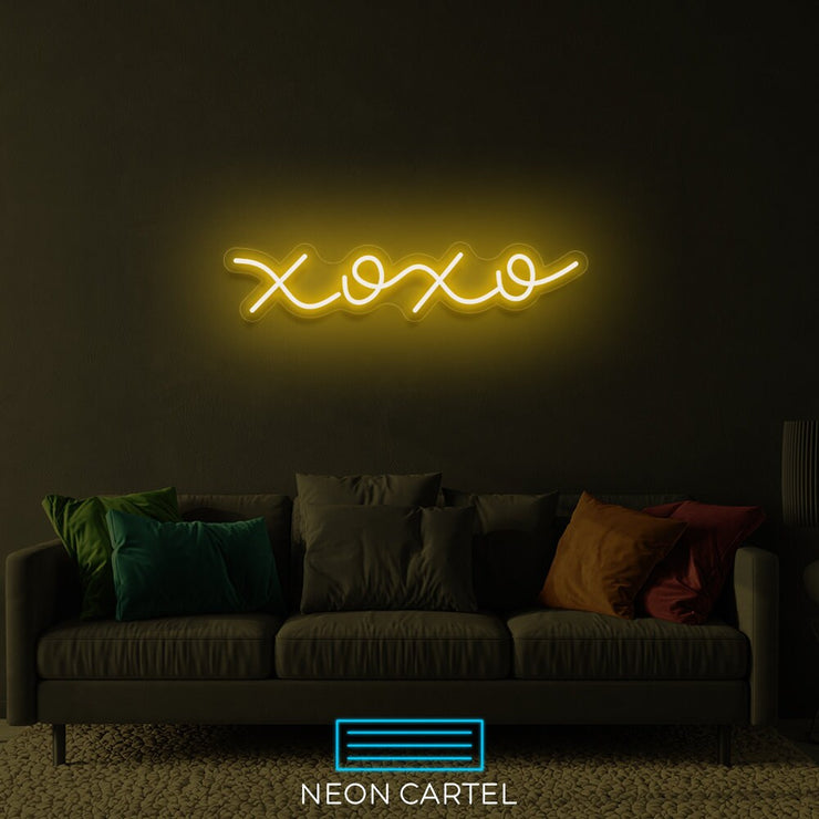 XOXO Neon Art Sign Light Lamp Illuminate Shop Office Living Room Interior Design Custom
