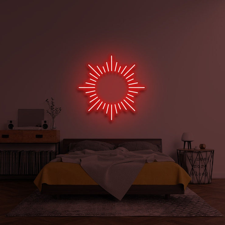 Glowing Sun Neon Sign, Sunlight Neon Sign Light, Sun Neon Sign Light, Sunshine Illuminated Neon Sign,  SunnyVibes Flex Neon Sign Light, Sun