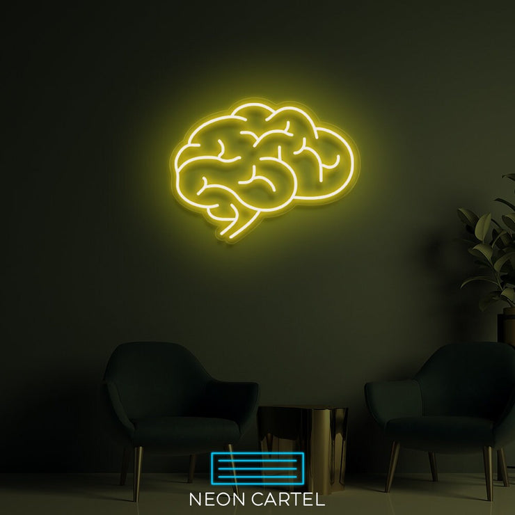 Brains Neon led Art Sign Light Lamp Illuminate Shop Office Living Room Interior Design