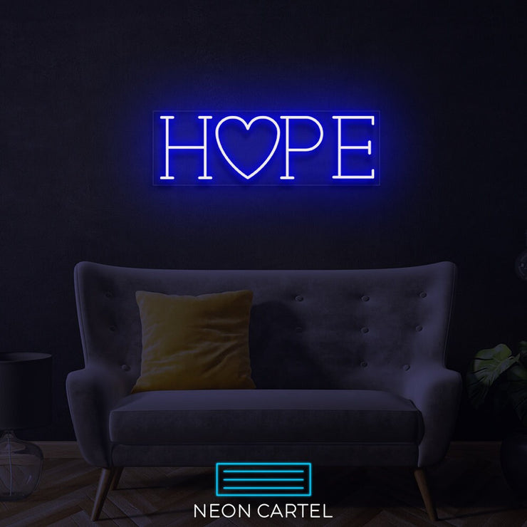 Hope Neon Led Sign, Inspirational neon Light, HomeLighting, NeonLights, Neon Signage, Inspired Decor, LightUpYourLife, Unique Decor, Neon