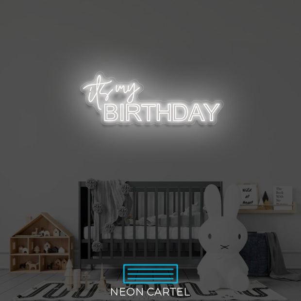 It's my Birthday Neon Led Sign, Birthday neon Light,Lighting, NeonLights, Neon Signage, Inspired Decor, LightUpYourLife, Unique Decor, Neon