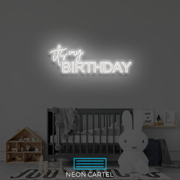 It's my Birthday Neon Led Sign, Birthday neon Light,Lighting, NeonLights, Neon Signage, Inspired Decor, LightUpYourLife, Unique Decor, Neon