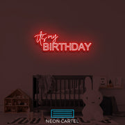 It's my Birthday Neon Led Sign, Birthday neon Light,Lighting, NeonLights, Neon Signage, Inspired Decor, LightUpYourLife, Unique Decor, Neon
