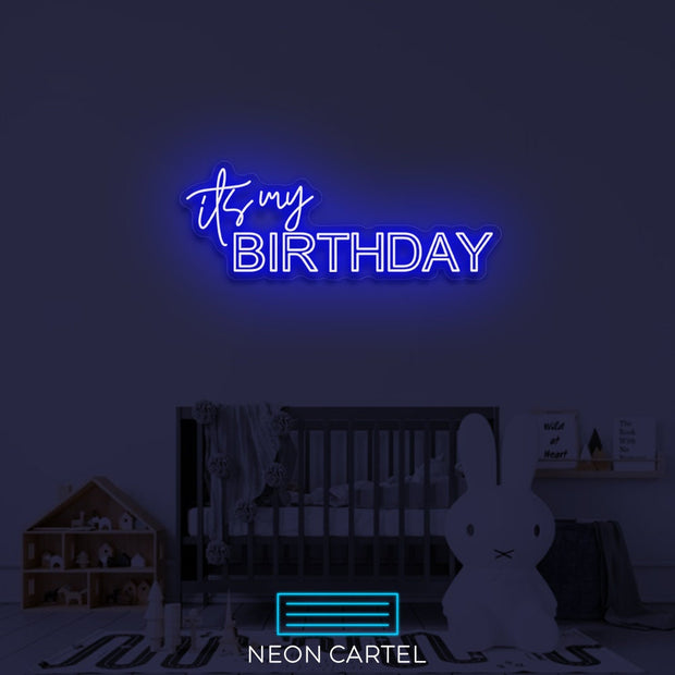 It's my Birthday Neon Led Sign, Birthday neon Light,Lighting, NeonLights, Neon Signage, Inspired Decor, LightUpYourLife, Unique Decor, Neon
